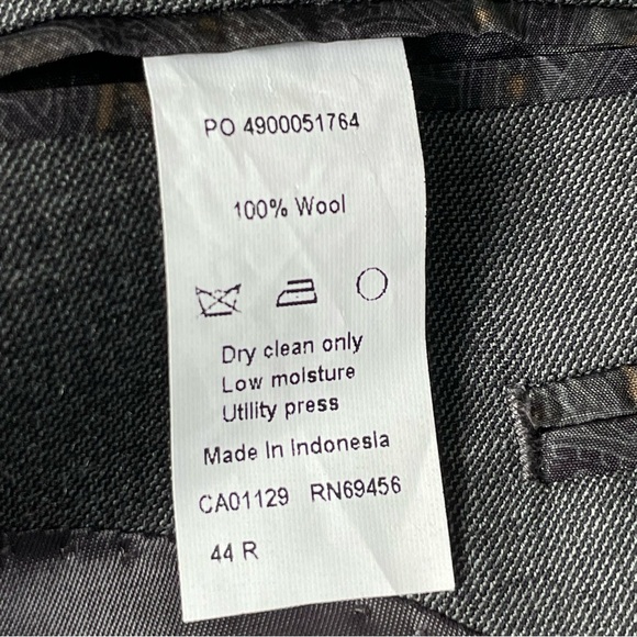 Lauren Ralph Lauren Gray Wool 2 Button Sport Coat Blazer Suit Jacket - 47125 - Picture 5 of 14